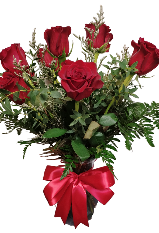Lovely Red Rose Vase