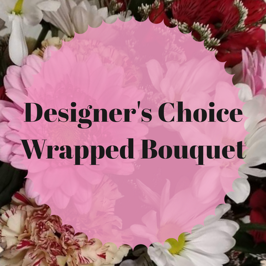 Valentine's Designers Choice Wrapped Bouquet