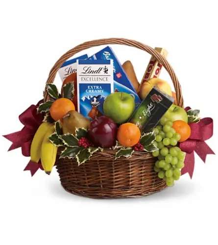 Fruit and Sweets Gift Basket